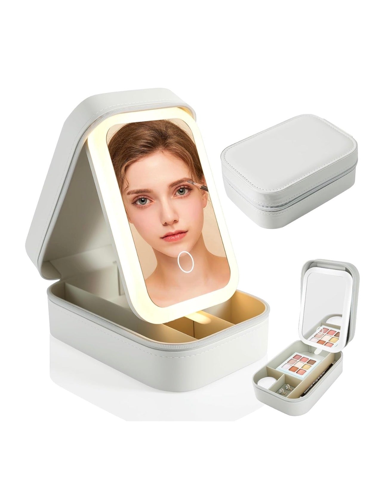 Makeup Vanity With LED Mirror