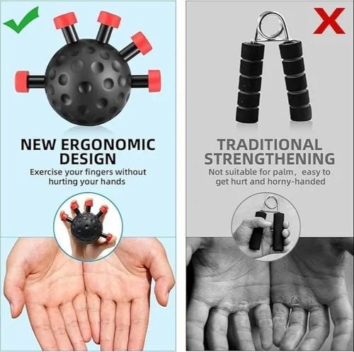 Hand exerciser grip ball